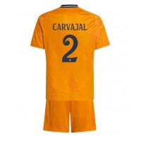 Camiseta Real Madrid Daniel Carvajal #2 Segunda Equipación Replica 2024-25 para niños mangas cortas (+ Pantalones cortos)